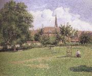 Camille Pissarro The House of the Deaf Woman and the Belfry at Eragny oil painting artist
